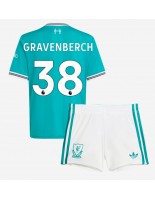 Liverpool Ryan Gravenberch #38 Tredjedraktsett Barn 2025-26 Korte ermer (+ bukser)
